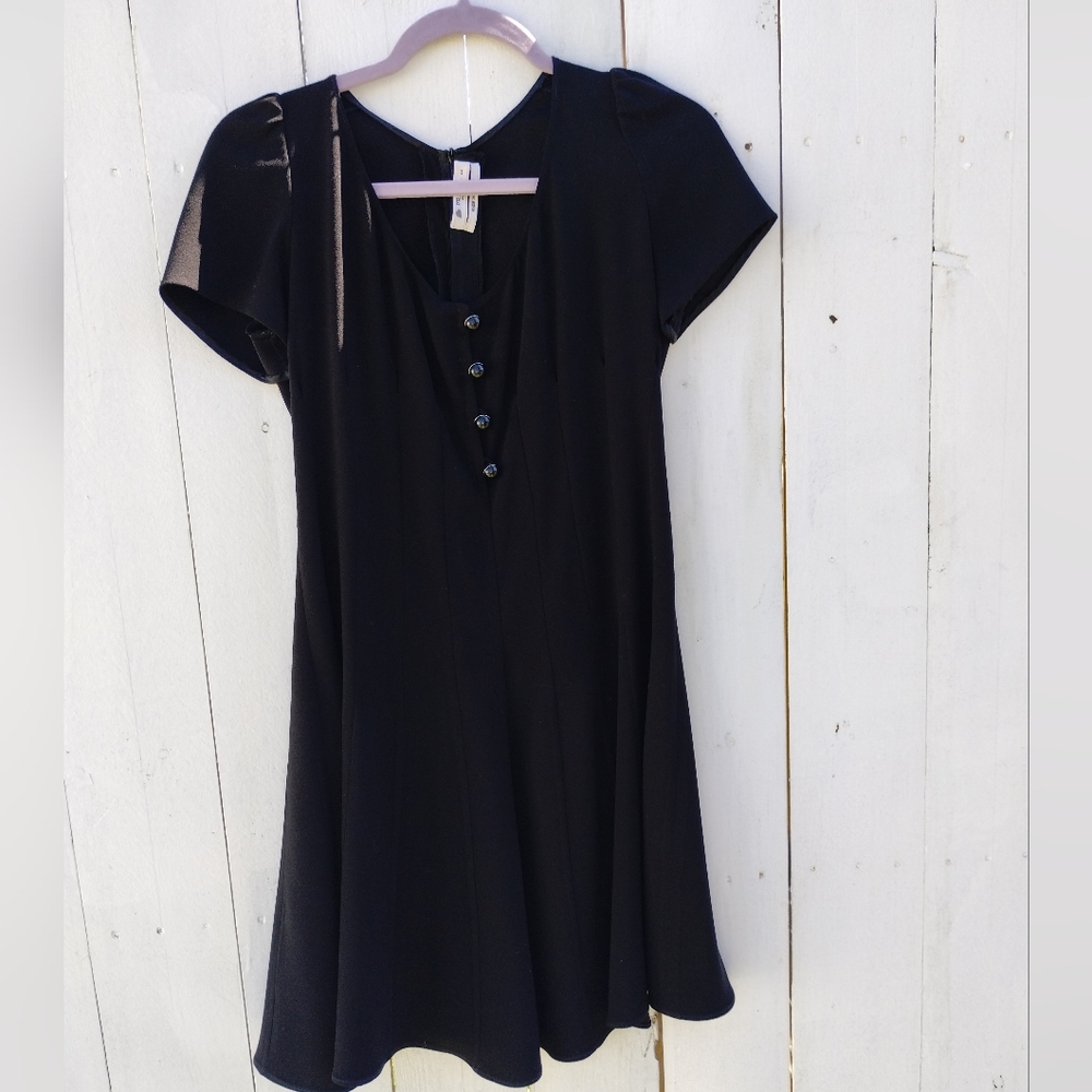 Prada Black Crepe Paneled Dress